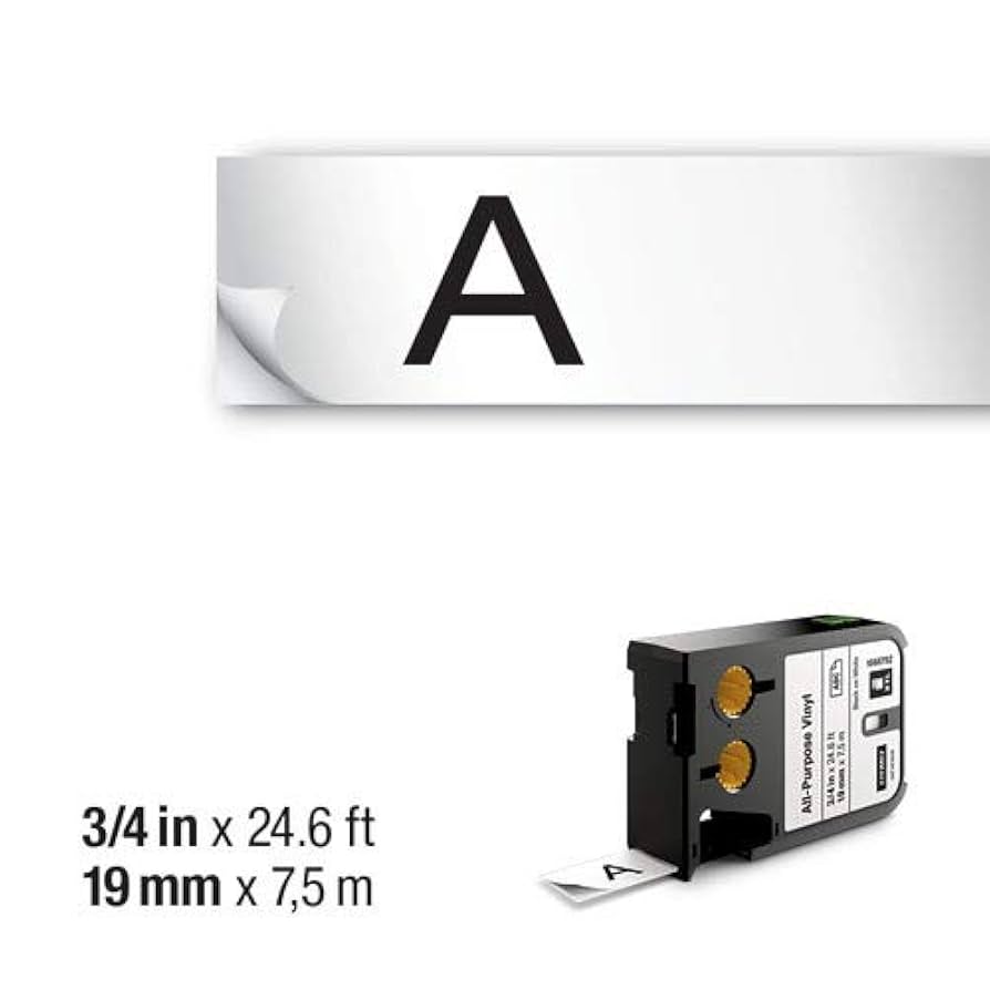 Amazon.com: DYMO XTL All-Purpose Vinyl Labels, 1/2